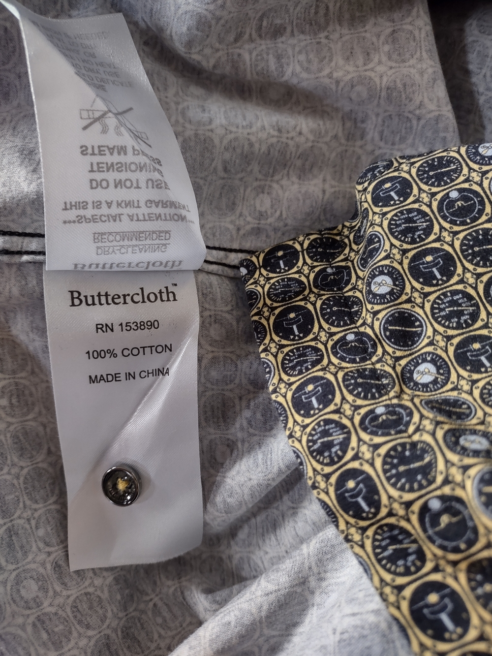 Buttercloth Robert Herjavec vehicle dials button-down Shirt - Picture 4 of 13